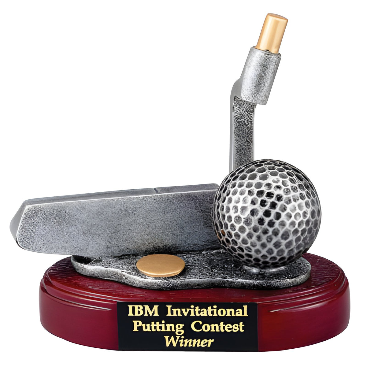 Putter & Golf Ball Trophy