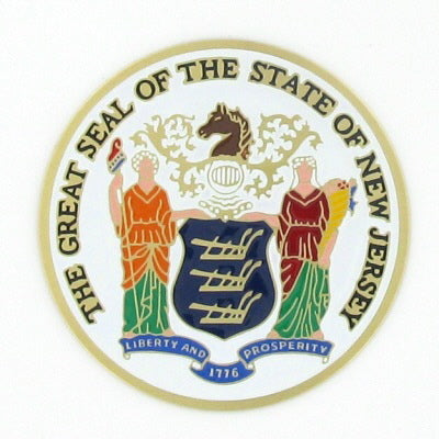 Great Seal Of New Jersey Medal Insert (Etched)