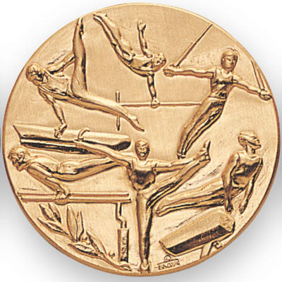 Gymnastics Male Litho Medal Insert