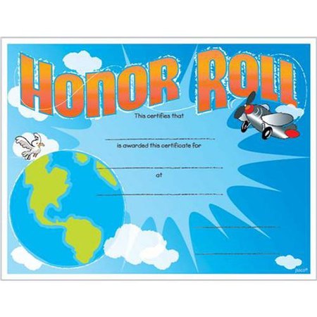 Honor Roll (Airplane Design) Certificate