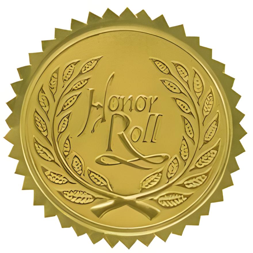 Honor Roll (Round) Certificate Seal