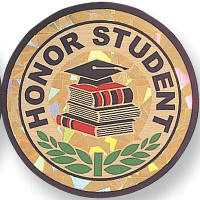 Honor Student Mylar Decal Medal Insert