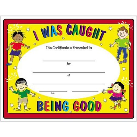 I Was Caught Being Good Certificate