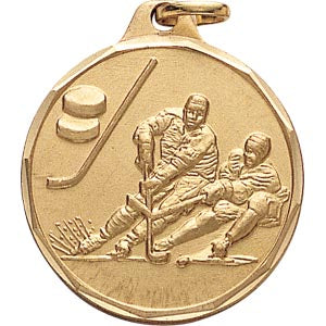 1 1/4" Ice Hockey Medal