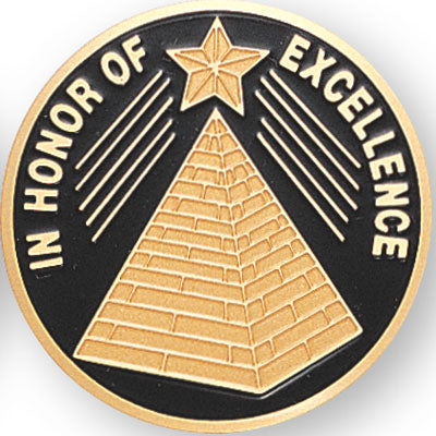 In Honor Of Excellence Medal Insert (Etched)