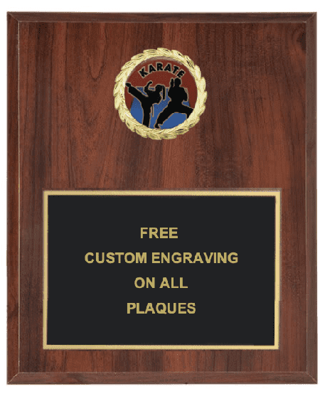 Karate Insert Plaque