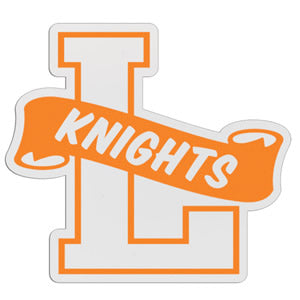 L-Shaped Mascot Badge with Choice of Back
