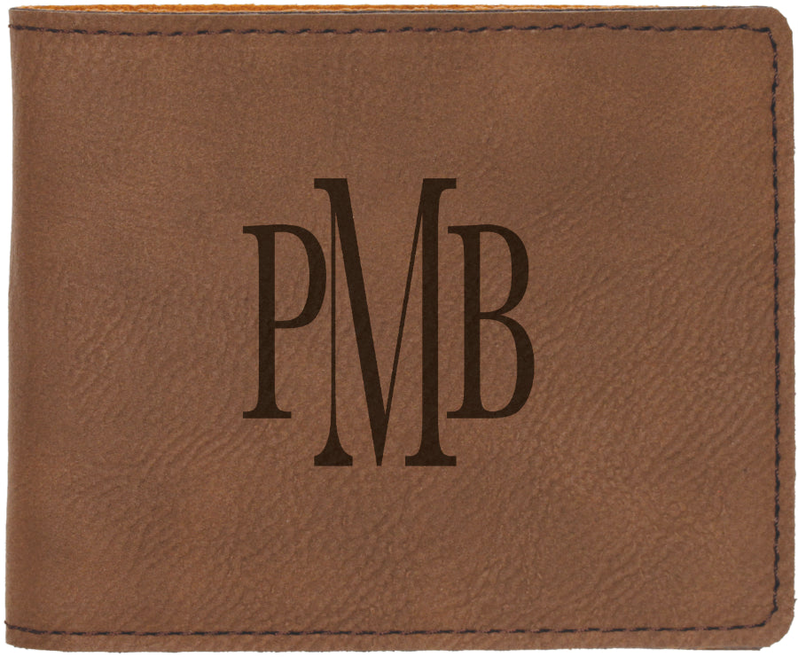 Laserable Leatherette Bifold Wallet
