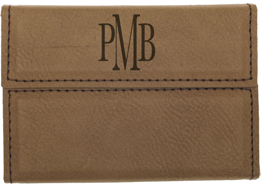 Leatherette Hard Business Card Case