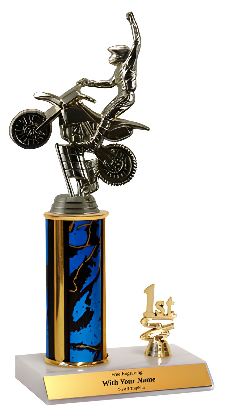 Motocross 1st, 2nd and 3rd Place Trophy