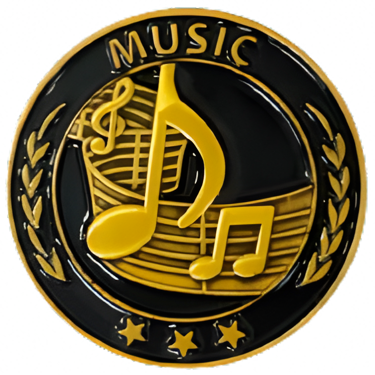 Music Premium Lapel Pin