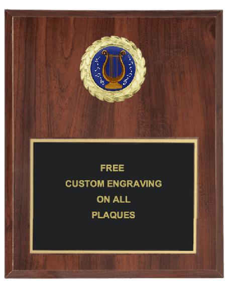 Music Lyre Insert Plaque