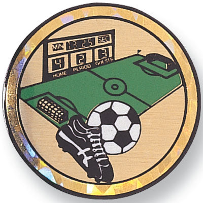 Soccer Mylar Decal Medal Insert