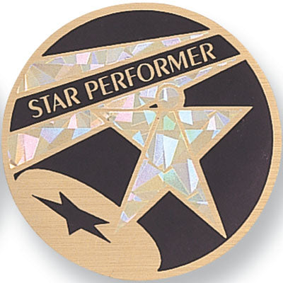 Star Performer Mylar Decal Medal Insert