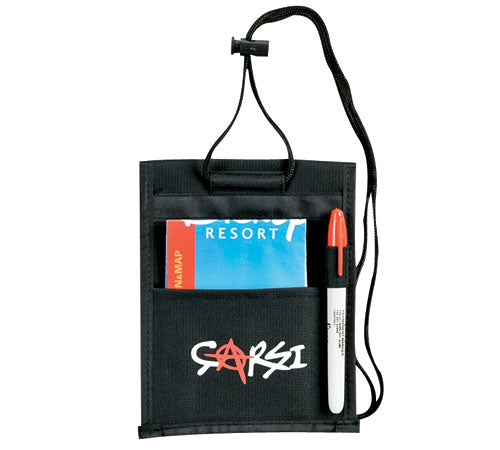 Neck Wallets & Convention Badge Holders - Black