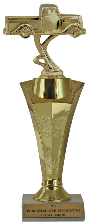 Pick-up Truck Star Column Trophy