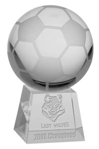Soccer Optical Crystal Award