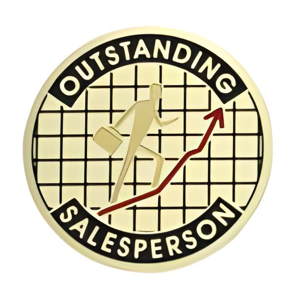 Outstanding Sales Person Medal Insert (Etched)