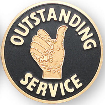 Outstanding Service Medal Insert (Etched)