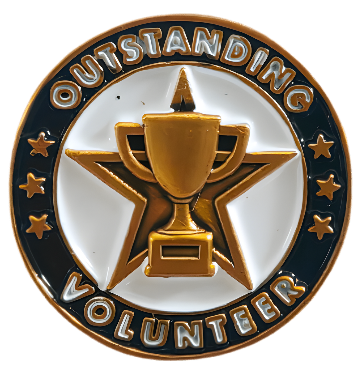 Volunteer Gold Enamel Lapel Pin