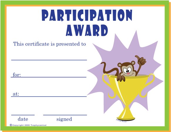 Participation Certificate - Free Template