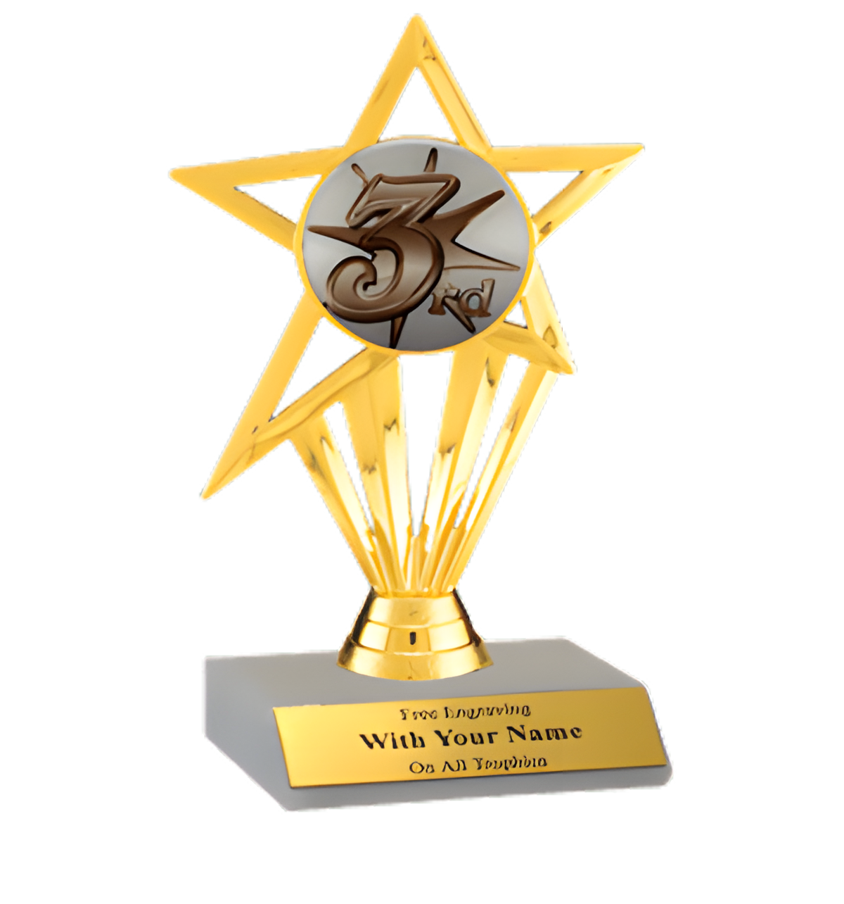 3rd Place Participation Insert Trophy