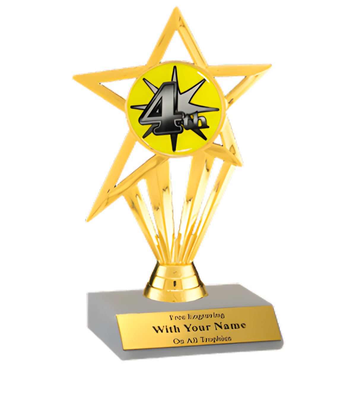 4th Place Participation Insert Trophy