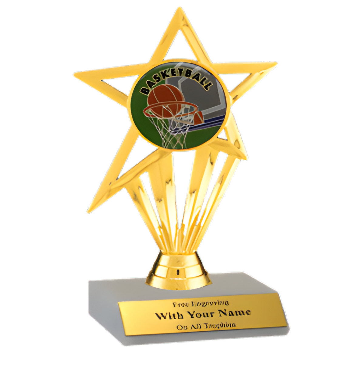 Basketball Participation Insert Trophy