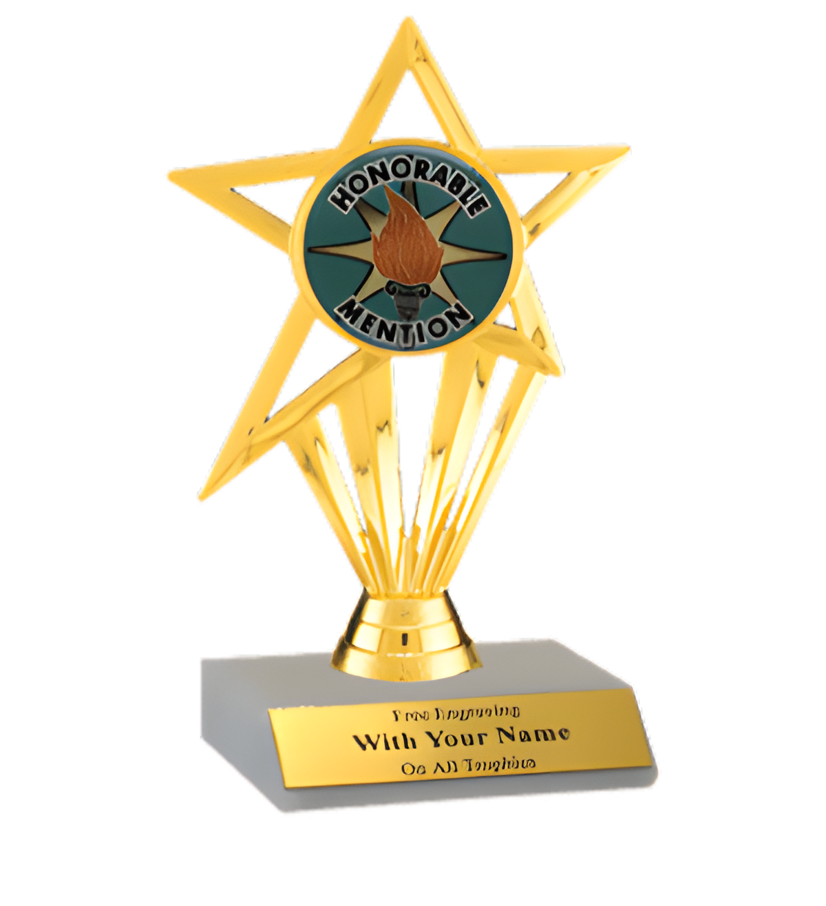 Honorable Mention Participation Insert Trophy
