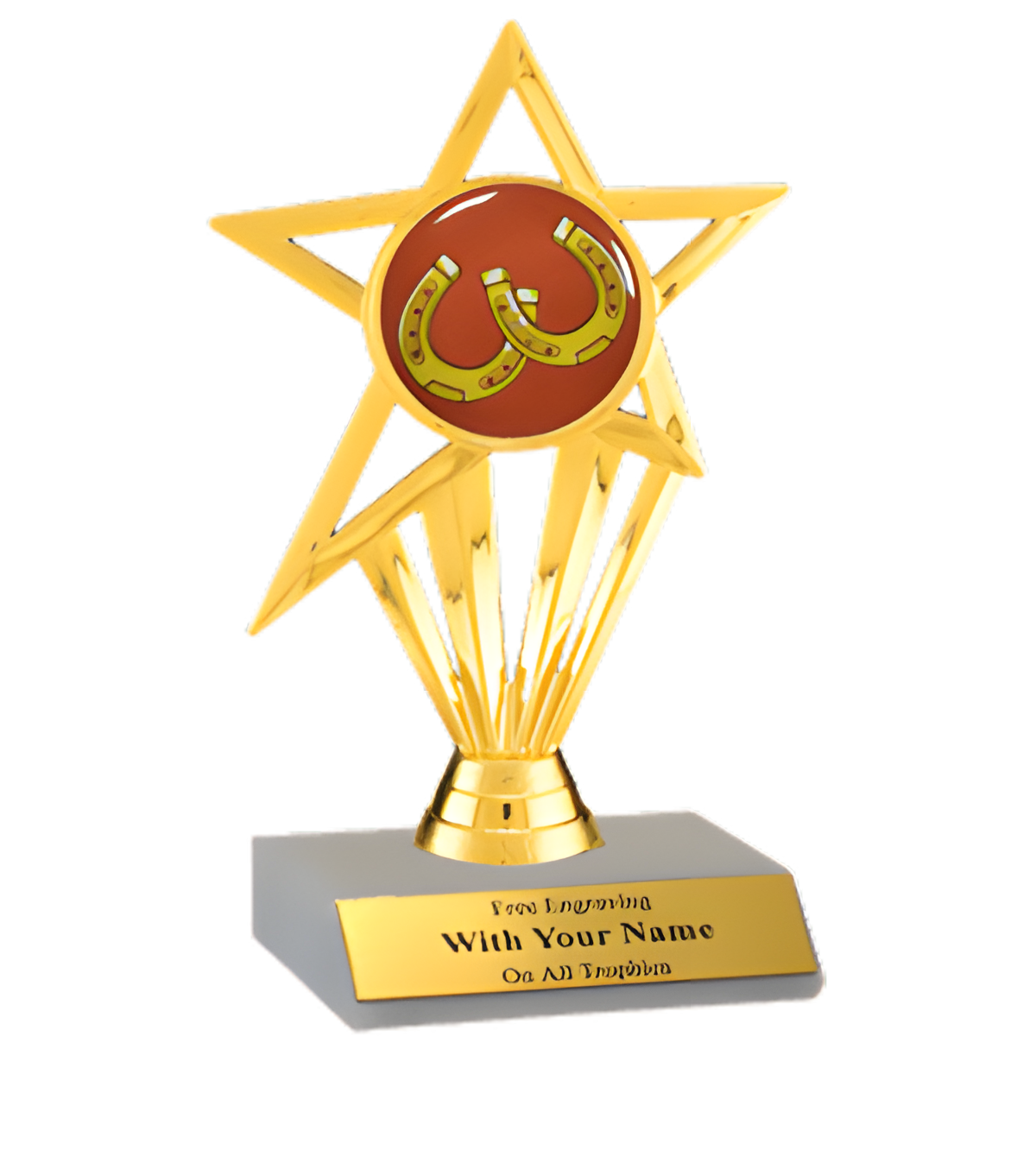 Horseshoes Participation Insert Trophy