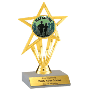 Marathon Participation Insert Trophy