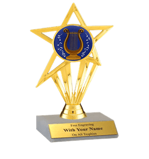 Music Lyre Participation Insert Trophy