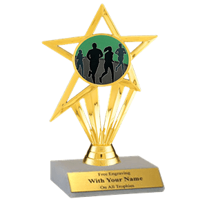 Running Participation Insert Trophy