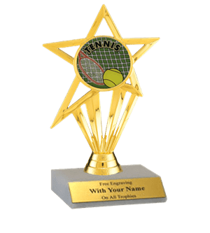 Tennis Participation Insert Trophy