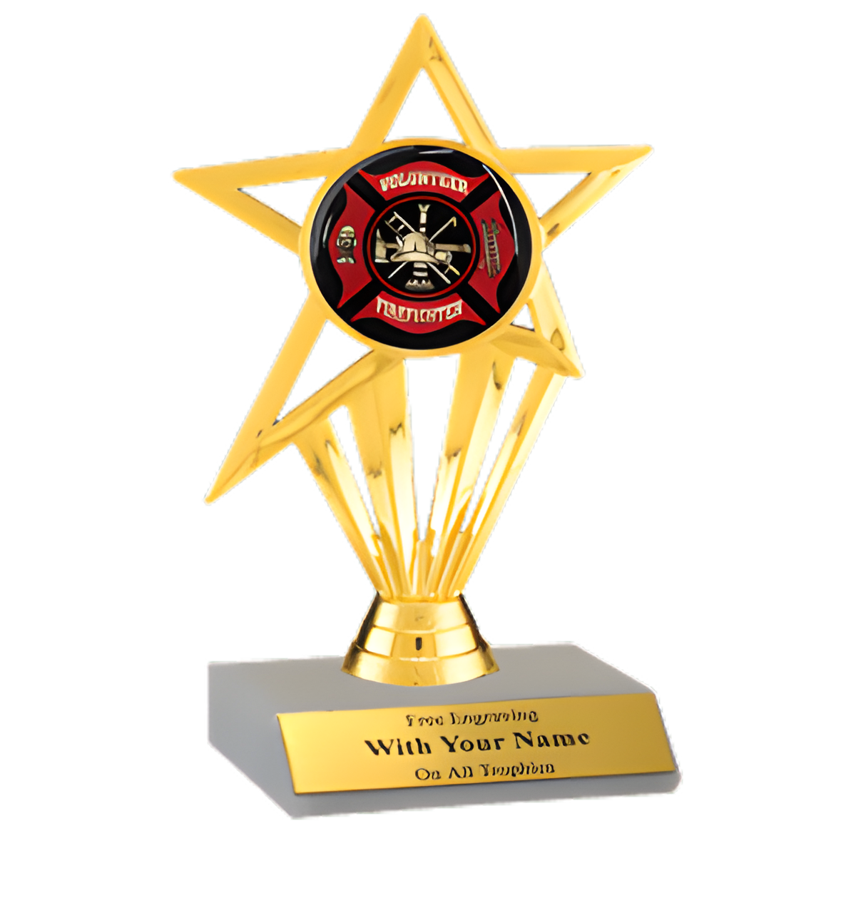Volunteer Firefighter Participation Insert Trophy