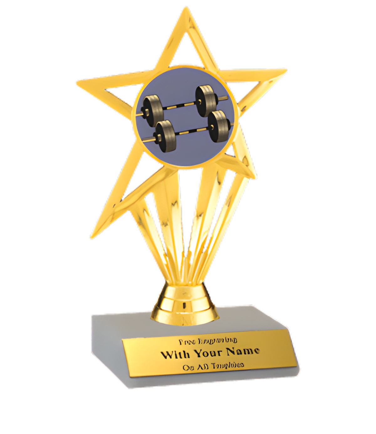 Weightlifting Participation Insert Trophy