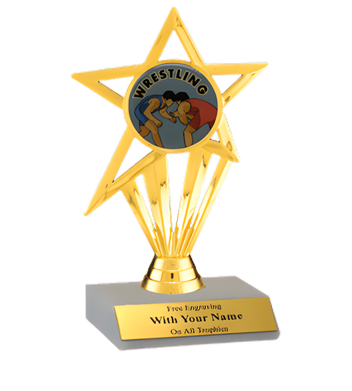 Wrestling Participation Insert Trophy
