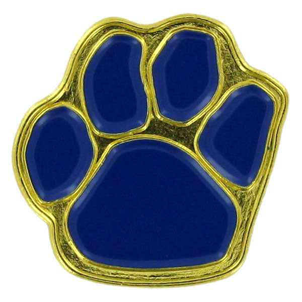 Paw Print Mascot Pins - Multiple Colors