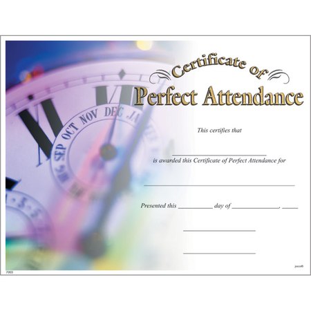 Certificate of Perfect Attendance