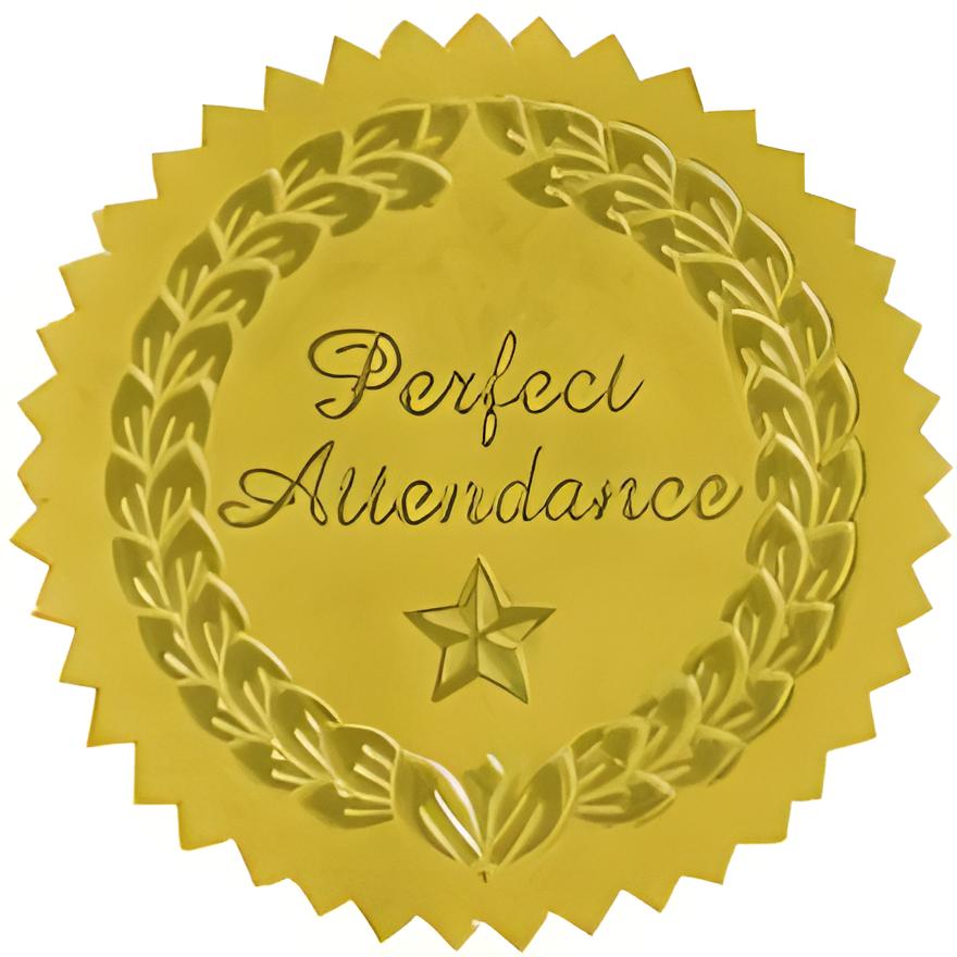 Perfect Attendance Seal