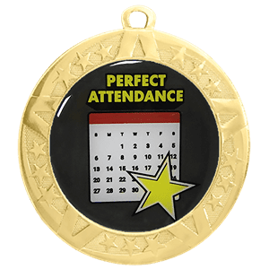 Perfect Attendance Gold Medal