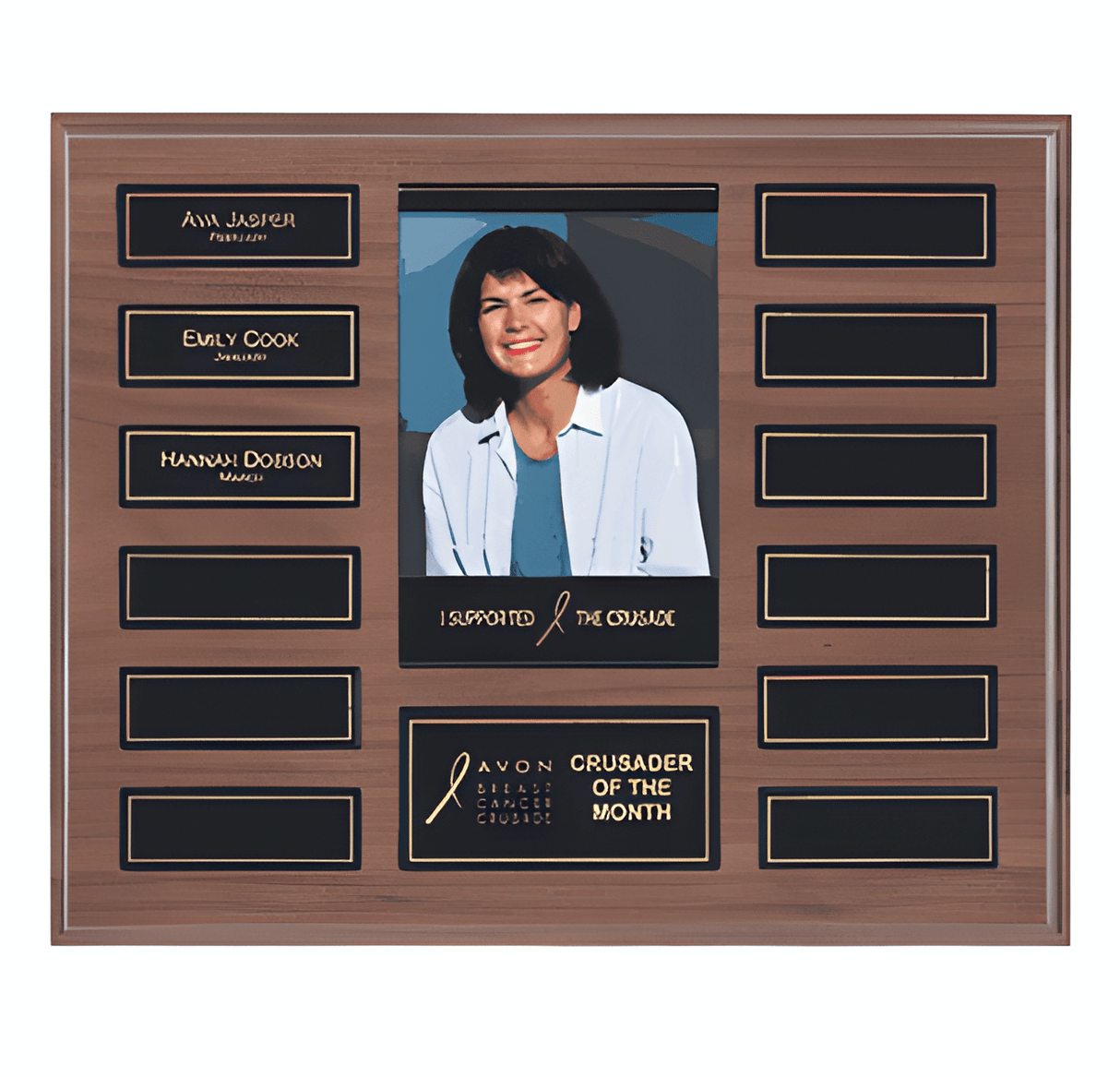 Employee of the Month Perpetual Plaque with Magnetic Plates