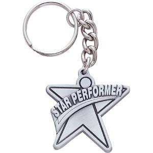 Star Performer Pewter Keychains