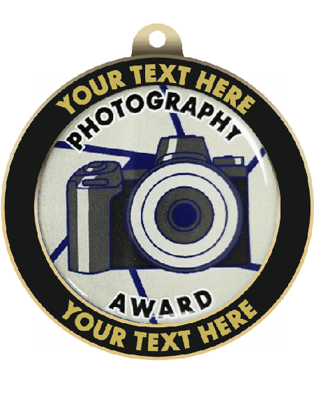 Photography Insert Medal with Personalized Rim