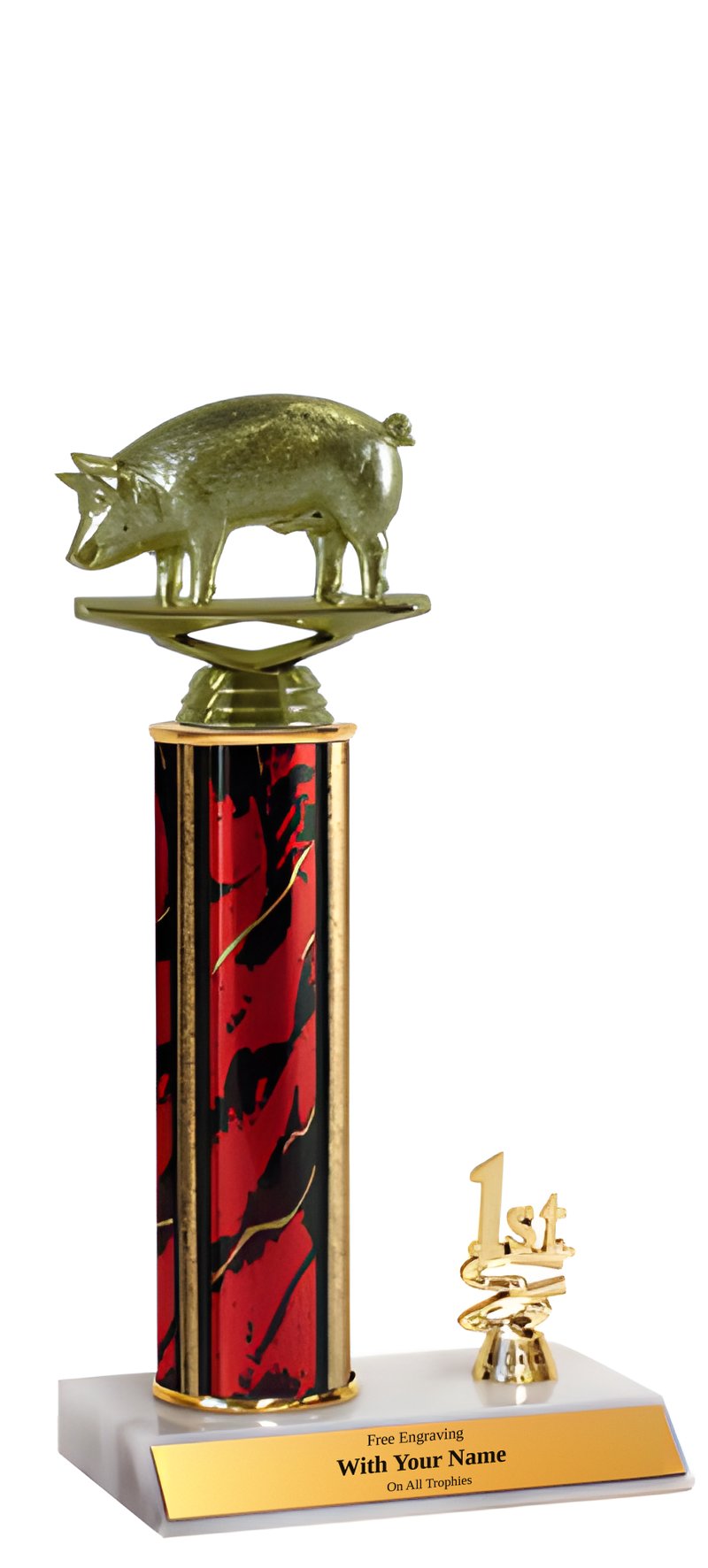 Pig 1st, 2nd and 3rd Place Trophy