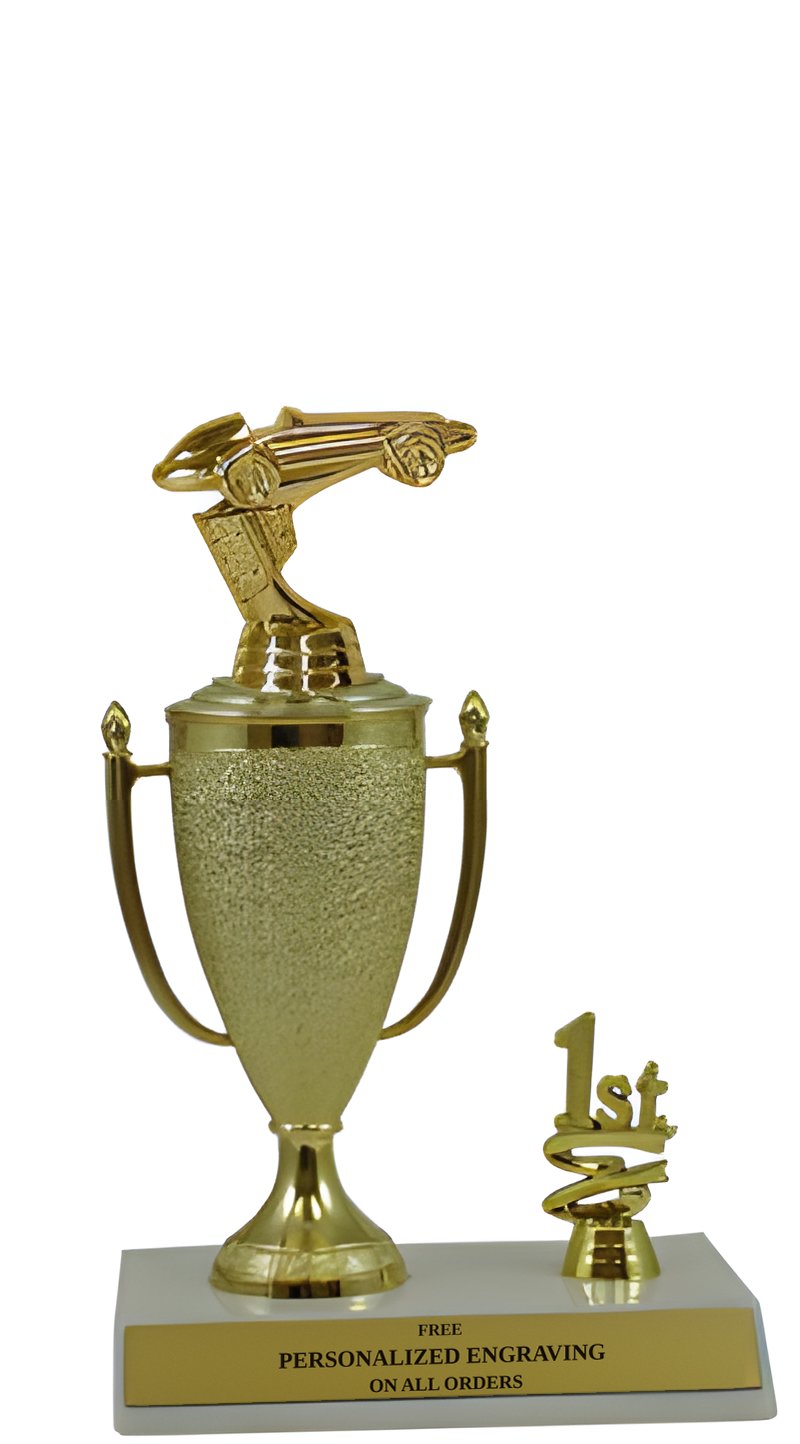 Pinewood Derby 1st, 2nd and 3rd Place Award Cup Trophy