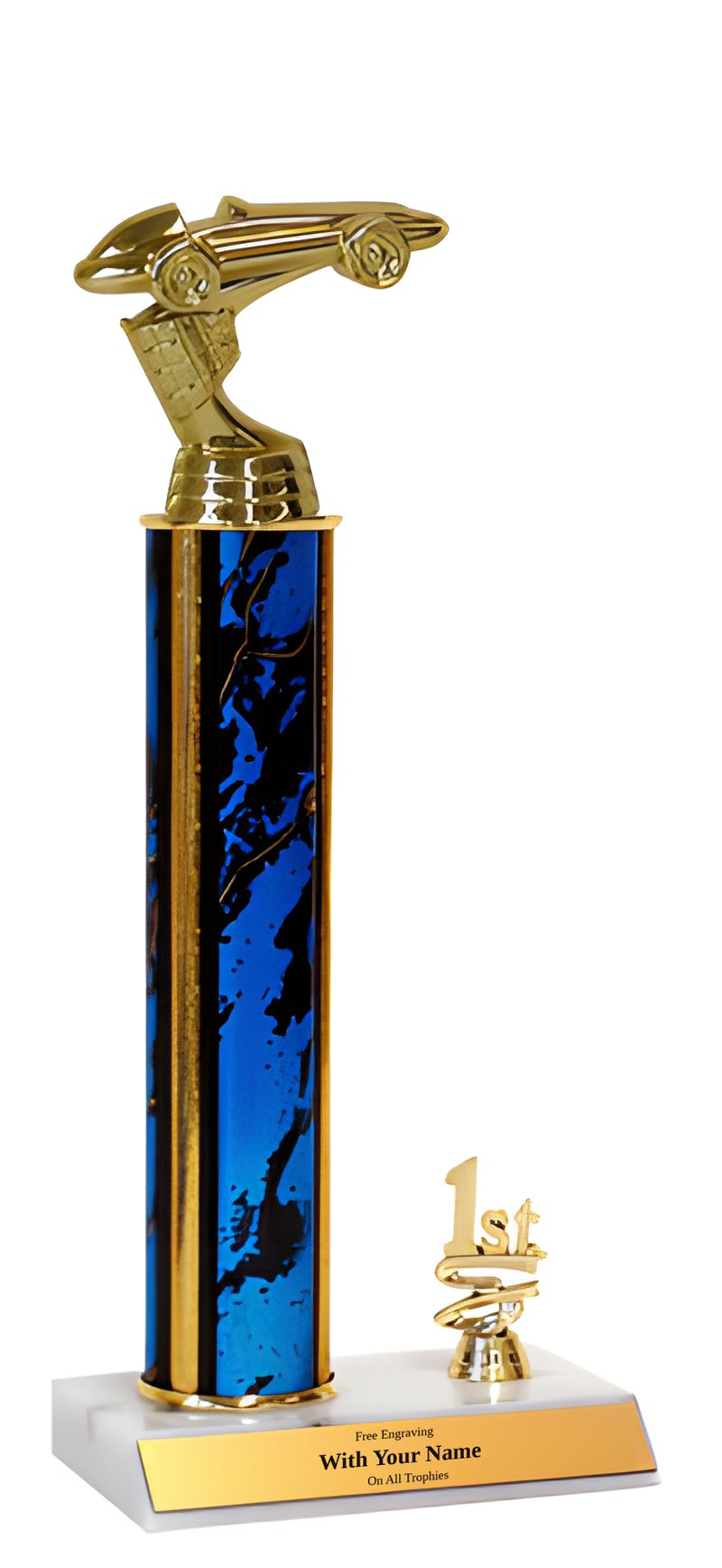 Pinewood Derby 1st, 2nd and 3rd Place Trophy