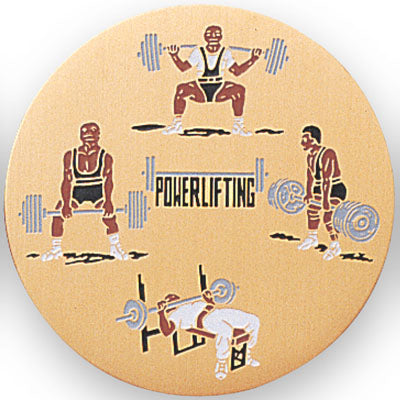 Power Lifting Medal Insert (Etched)