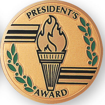 President's Award Medal Insert (Etched)