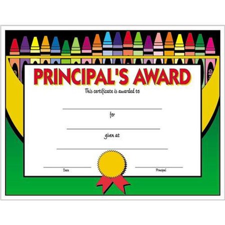 Principal's Award Certificate